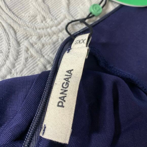 Pangaia Maxi Dress Blue Natural Organic Seacell Womens Size XXS Eco friendly - Picture 7 of 10